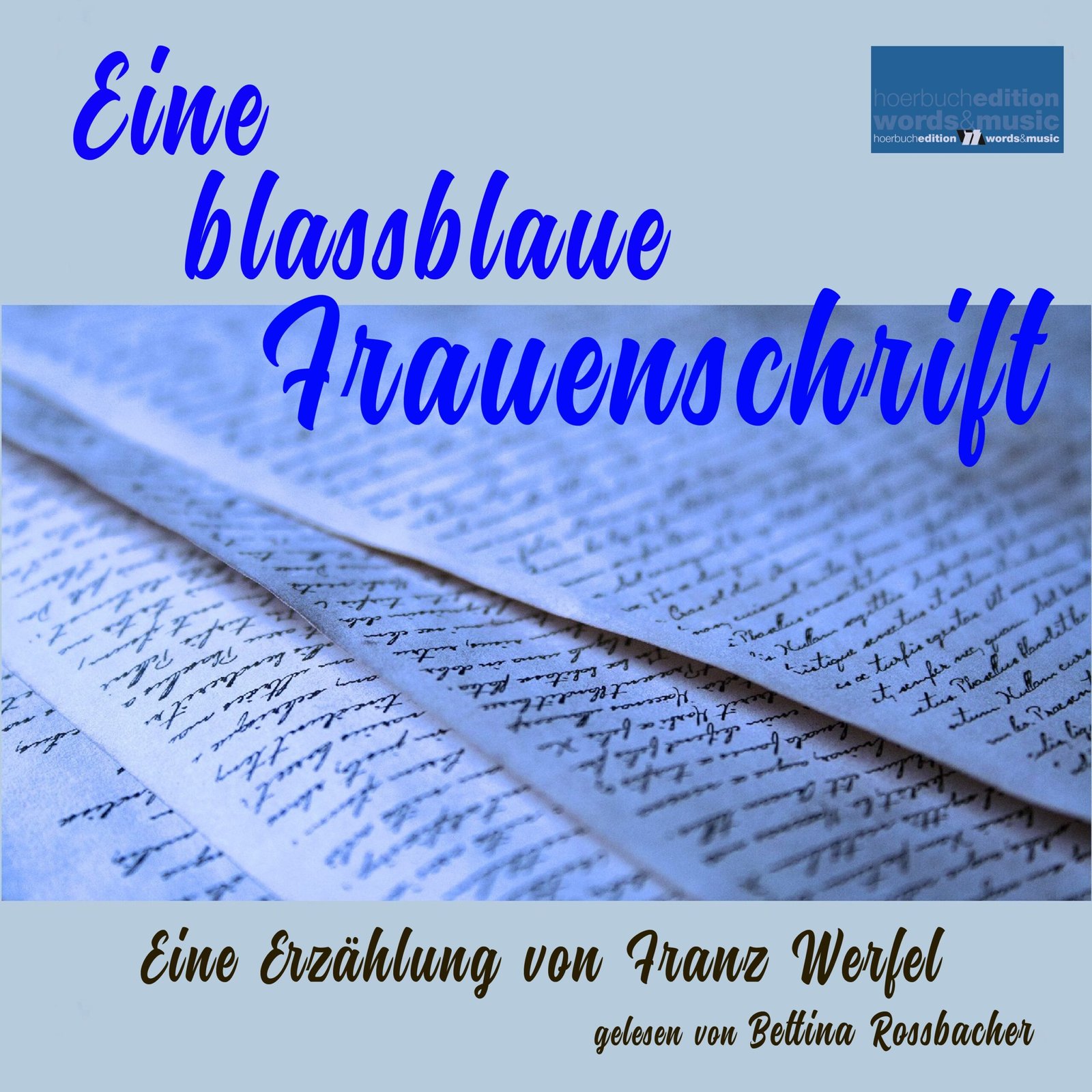 Eine blassblaue Frauenschrift